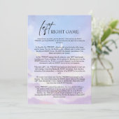 Op Cloud 9 Links Rechts Vrijgezellenfeest Game Kaa Kaart (Staand voorkant)