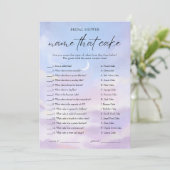 Op Cloud 9 naam die taart Vrijgezellenfeest spel K Kaart (Staand voorkant)