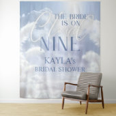 Op Cloud 9 Nine Pampas Vrijgezellenfeest Photoboot Wandkleed (In situ)