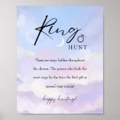 Op Cloud 9 Ring Hunt Game Vrijgezellenfeest Game S Poster (Voorkant)