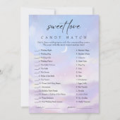 Op Cloud 9 Snoep Match Vrijgezellenfeest Game Kaar Kaart (Voorkant)