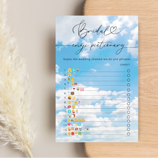 Op Cloud 9 Vrijgezellenfeest Emoji Pictionary Game