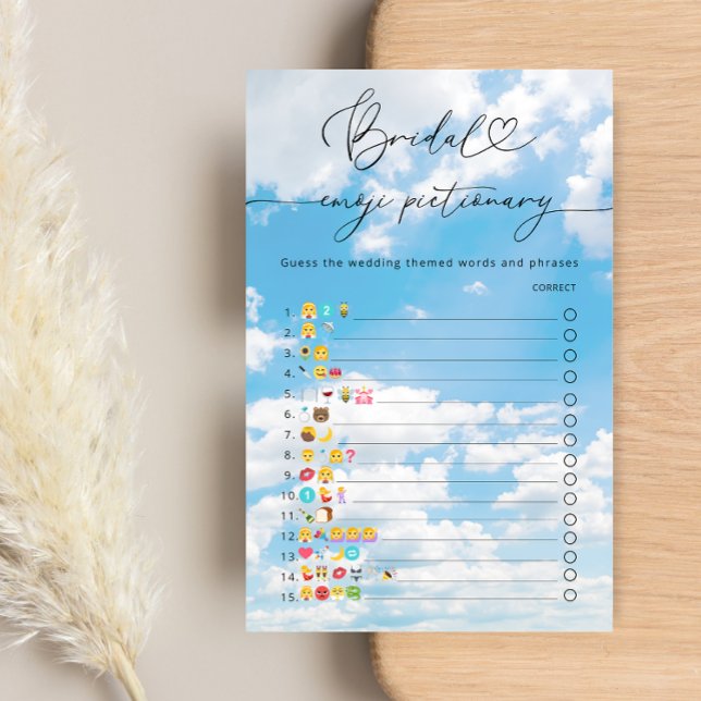 Op Cloud 9 Vrijgezellenfeest Emoji Pictionary Game (Creator heeft geüpload)