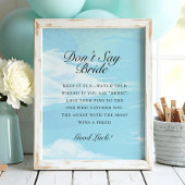 Op Cloud 9 Vrijgezellenfeest zeg geen bruidsspel Poster