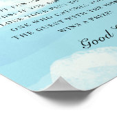 Op Cloud 9 Vrijgezellenfeest zeg geen bruidsspel Poster (Hoek)