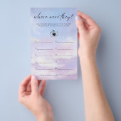 Op Cloud 9 waar waren ze Vrijgezellenfeest spel Flyer (Hand)