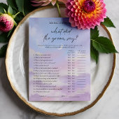 Op Cloud 9 Wat zei de Groom Say Game Kaart