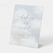 Op Cloud 9 zijn baby's zoet Reclamebord Met Voetstuk (Voorkant)