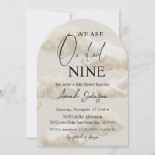 Op Cloud Nine 9 Beige Waterverf Sky Baby shower Kaart (Voorkant)