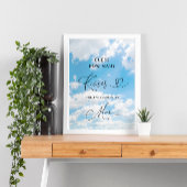 Op Cloud Nine 9 Hoeveel Kisses Vrijgezellenfeest s Poster