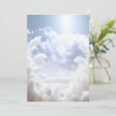 Op Cloud Nine 9 Pampas Vrijgezellenfeest BLANK Kaart (Staand voorkant)