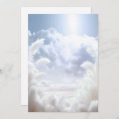 Op Cloud Nine 9 Pampas Vrijgezellenfeest BLANK Kaart (Voorkant / Achterkant)