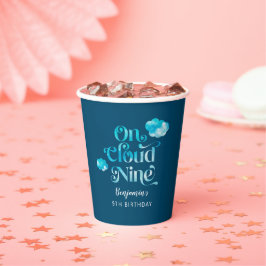 Op Cloud Nine 9e Jongen Verjaardagsfeestje Papieren Bekers