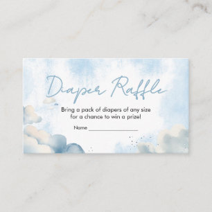 Op Cloud Nine Baby shower Party Luieraffle Informatiekaartje