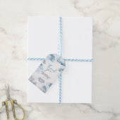 Op Cloud Nine Baby shower Party voor Labels Cadeaulabel (Met Touw)