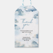 Op Cloud Nine Baby shower Party voor Labels Cadeaulabel (Voorkant)