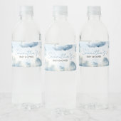 Op Cloud Nine Baby shower Party Waterfles Etiket (Flessen)