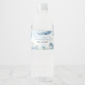 Op Cloud Nine Baby shower Party Waterfles Etiket (Voorkant)