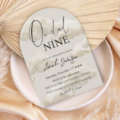 Op Cloud Nine Beige Waterverf Sky Vrijgezellenfees Kaart