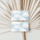 Op Cloud Nine Dreamy Clouds Blauwe Luier loterij Informatiekaartje