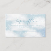 Op Cloud Nine Dreamy Clouds Blauwe Luier loterij Informatiekaartje (Voorkant)