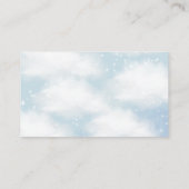Op Cloud Nine Dreamy Clouds Blue Books voor Baby Informatiekaartje (Achterkant)