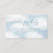 Op Cloud Nine Dreamy Clouds Blue Books voor Baby Informatiekaartje (Voorkant)