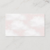 Op Cloud Nine Dreamy Clouds Roze Luierloterij Informatiekaartje (Achterkant)