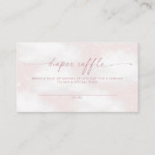 Op Cloud Nine Dreamy Clouds Roze Luierloterij Informatiekaartje (Voorkant)