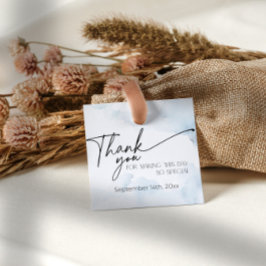 Op Cloud Nine Dusty Blue Heaven Dank je wel Bedankjes Labels