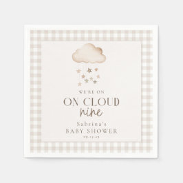 Op Cloud Nine Genderneutraal Baby shower servetten