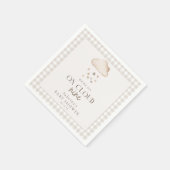 Op Cloud Nine Genderneutraal Baby shower servetten (Hoek)