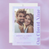 Op Cloud Nine Modern Lavendel Sla de datum op Kaart