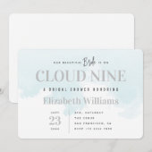 Op Cloud Nine Modern Minimal Chic Vrijgezellenfees Kaart (Voorkant / Achterkant)