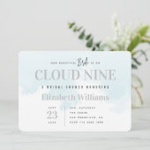 Op Cloud Nine Modern Minimal Chic Vrijgezellenfees Kaart (Staand voorkant)