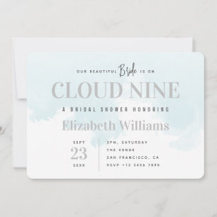Op Cloud Nine Modern Minimal Chic Vrijgezellenfees Kaart