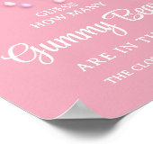 Op Cloud Nine Modern raden hoeveel gummy Beren Poster (Hoek)