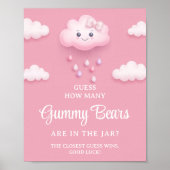 Op Cloud Nine Modern raden hoeveel gummy Beren Poster (Voorkant)