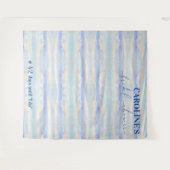 Op Cloud Nine Pastel Vrijgezellenfeest Welkomstbor Wandkleed (Voorkant (horizontaal))