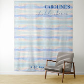 Op Cloud Nine Pastel Vrijgezellenfeest Welkomstbor Wandkleed (In situ)