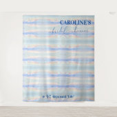 Op Cloud Nine Pastel Vrijgezellenfeest Welkomstbor Wandkleed (Voorkant)