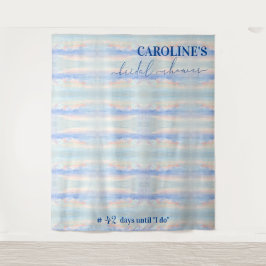 Op Cloud Nine Pastel Vrijgezellenfeest Welkomstbor Wandkleed