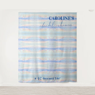 Op Cloud Nine Pastel Vrijgezellenfeest Welkomstbor Wandkleed