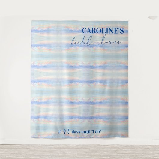 Op Cloud Nine Pastel Vrijgezellenfeest Welkomstbor Wandkleed (Voorkant)