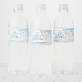 Op Cloud Nine Vrijgezellenfeest Waterfles Etiket