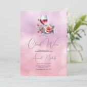 Op Cloud Wine Meidenavondje Kaart (Staand voorkant)