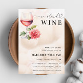 Op Cloud Wine Thema Hart Script Vrijgezellenfeest Kaart