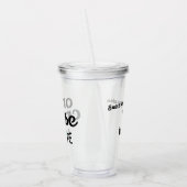 Op concertmodel gezinsherenigingsmonogram acryl drinkbeker (Links)