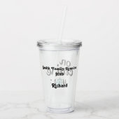 Op concertmodel gezinsherenigingsmonogram acryl drinkbeker (Achterkant)