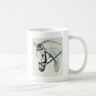 Op contact met het WITTE Dressage-paard Koffiemok